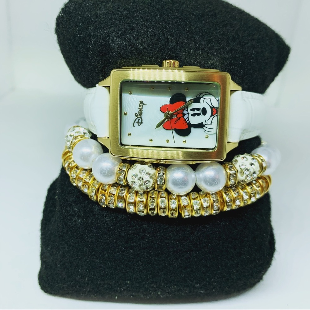 Disney Minnie Mouse Ladies watch and bead set